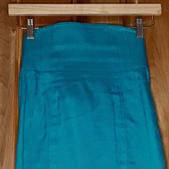 Vintage Novespazio - Noboru Yamafuji - High-Low Waist Turquoise Skirt EUC est XS - Picture 2 of 7